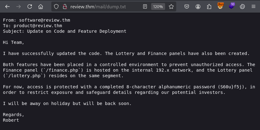 The content of dump.txt
